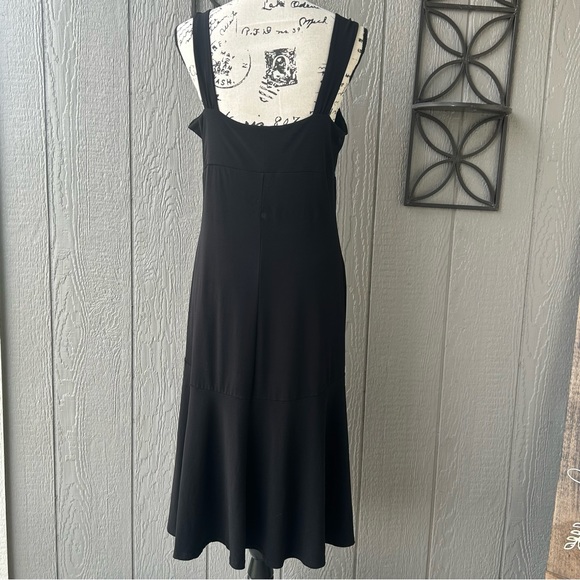 MICHAEL Michael Kors Black Sleeveless Tiered Drop Waist Shift Dress Size Large L - Picture 4 of 7